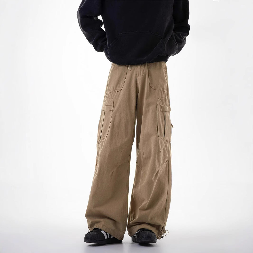 New Multi-pocket Loose-fit Workwear Casual Pants