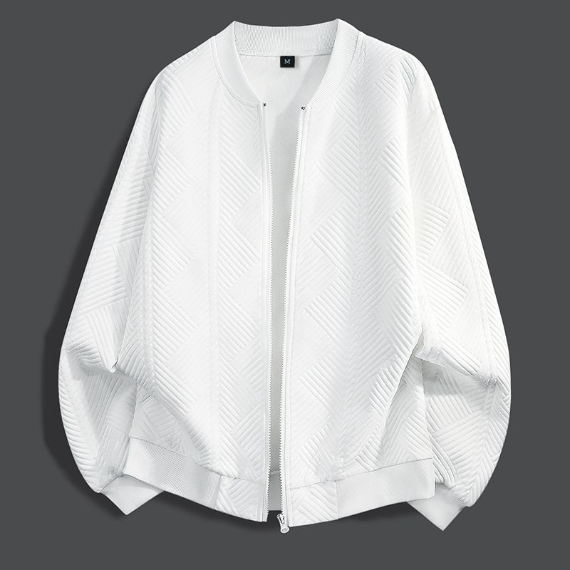 Solid-color Textured Coat From Europe And The US