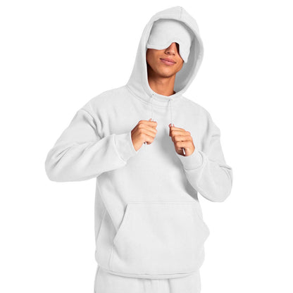 Mens Casual Sport Hoodie With An Eye Mask