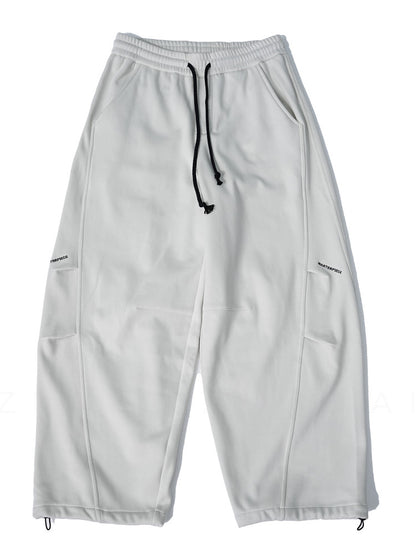 Winter High-end Fleece-lined, Extra-thick Wide-leg Sabre Pants