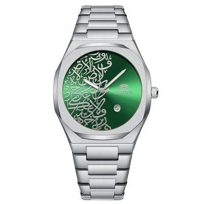 Quartz Mens Watch With A Marble Pattern
