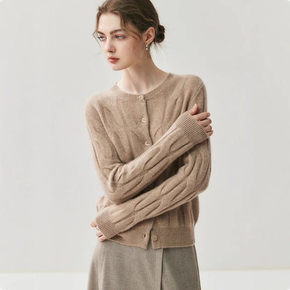 Ribbed Sweater With A Crew Necksoft