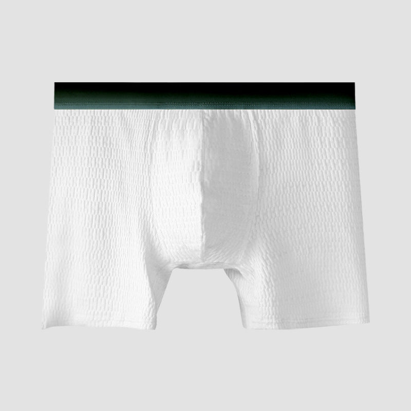 Men's Anti-chafing Antibacterial Boxer Briefs Summer Thin Extended Large Size Comfortable