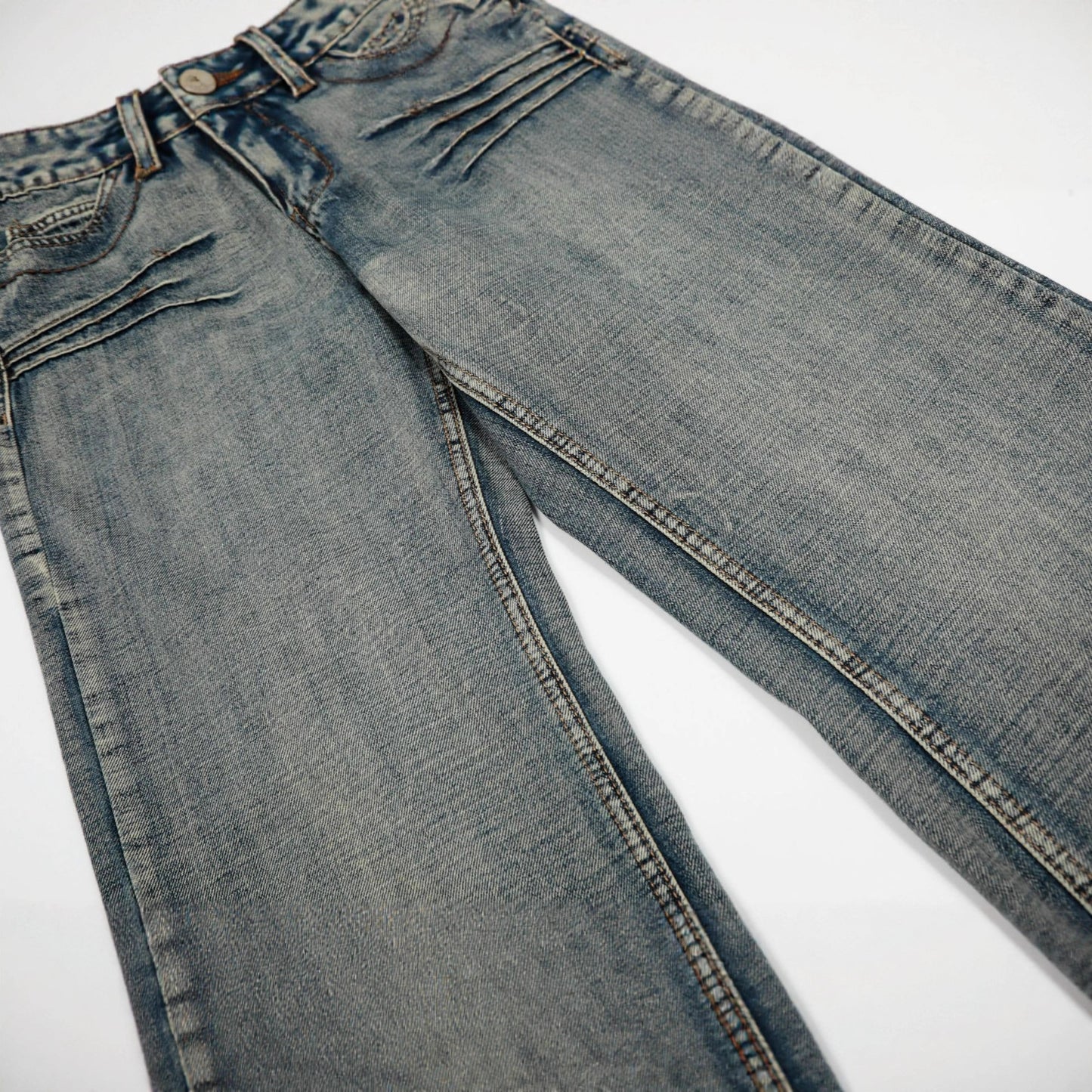 New Straight-leg Relaxed-fit Casual Denim Jeans