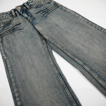 New Straight-leg Relaxed-fit Casual Denim Jeans