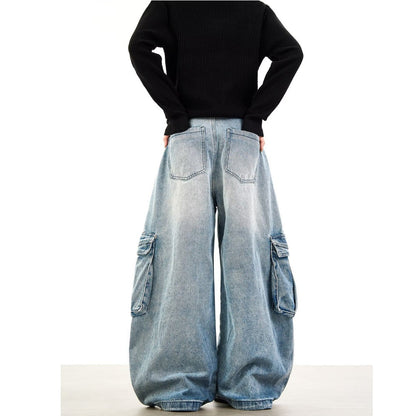 Ruggedly Cool Vintage Workwear Denim Jeans