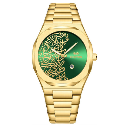 Quartz Mens Watch With A Marble Pattern