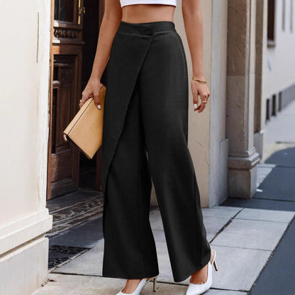 Irregularly Patchwork Suit Pants In European And American Fashion Style