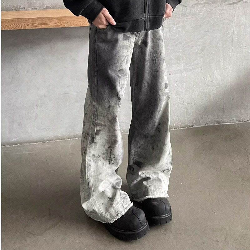 Niche Relaxed-fit Hip-hop Wide-leg Straight Pants