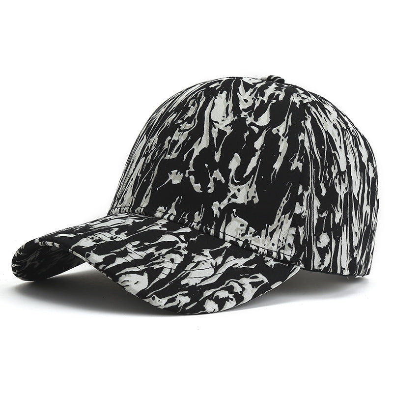 European And American Hat Spring And Summer Thin Graffiti Duck Tongue