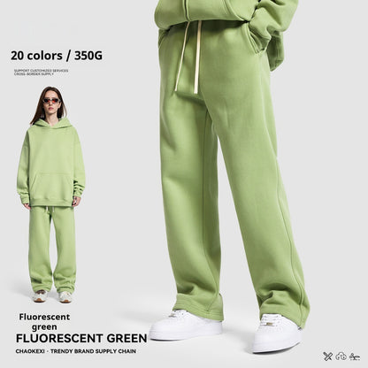 Mens Casual Sporty Solid-color Loose-fitting Sweatpants