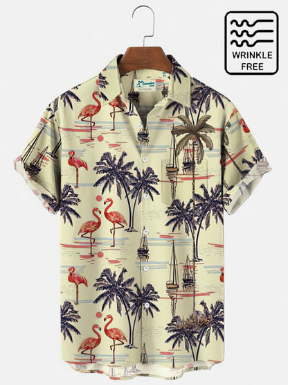 Mens Casual Stylish Lapel Shirt Top