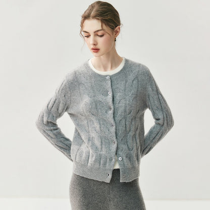 Ribbed Sweater With A Crew Necksoft