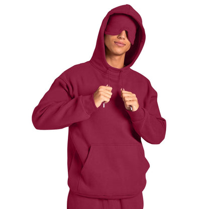 Mens Casual Sport Hoodie With An Eye Mask