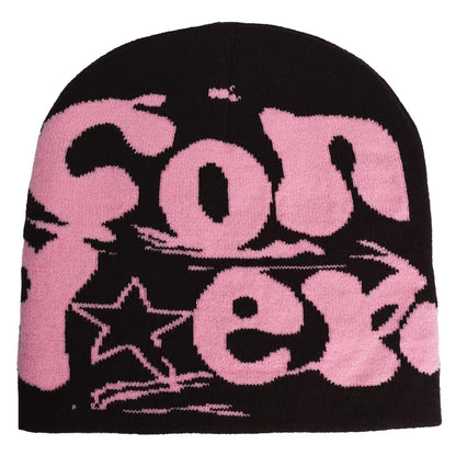 Warm Knitted Hat Fashion Double-sided Jacquard Woolen Cap