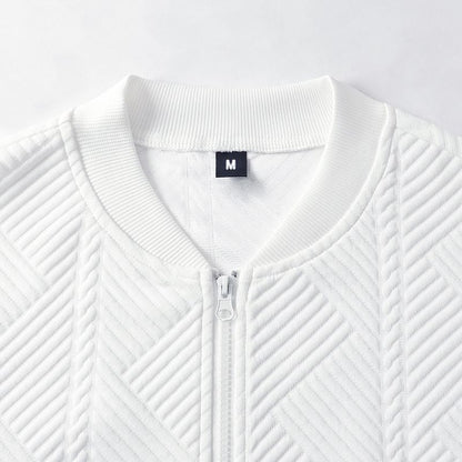 Solid-color Textured Coat From Europe And The US