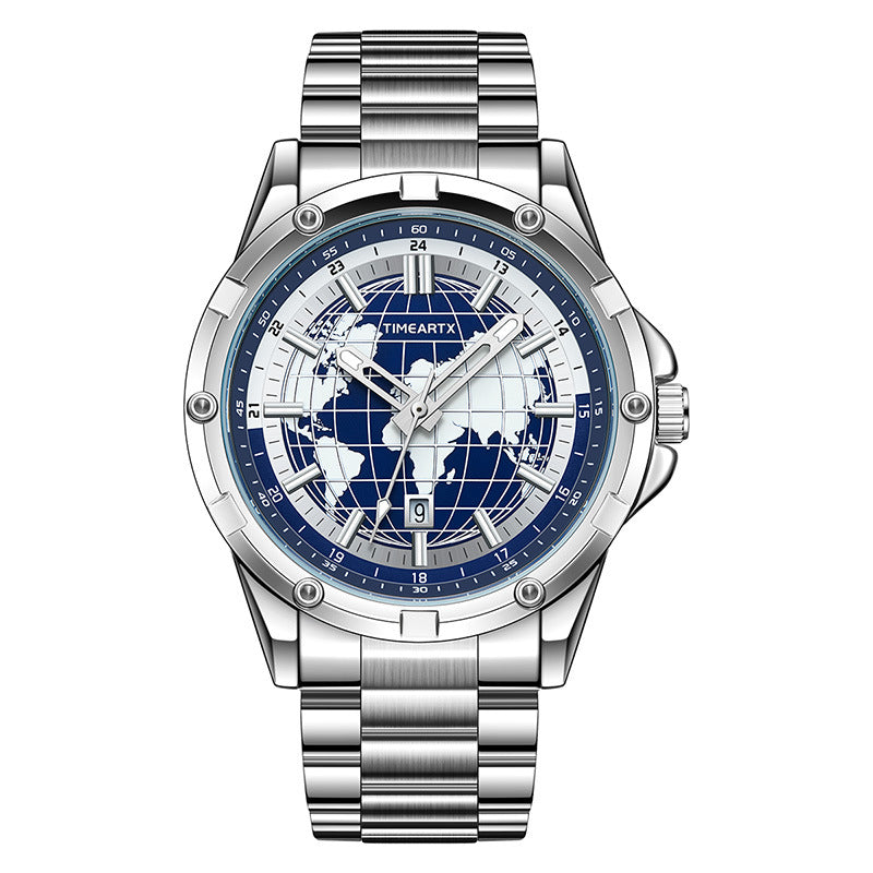 Luminous, Water-resistant Earth Quartz Watch
