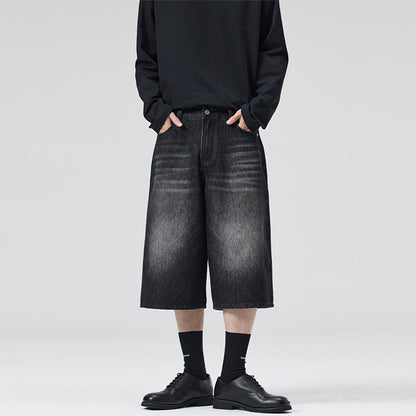 Summer Men And Women Loose Straight Shorts