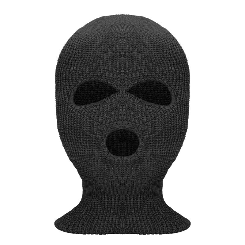 Windproof and warm riding hood in winter