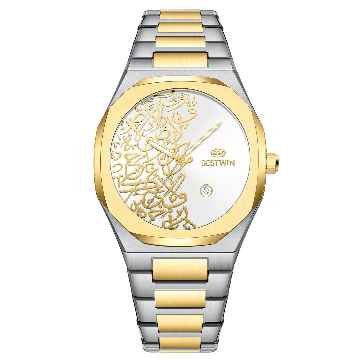 Quartz Mens Watch With A Marble Pattern