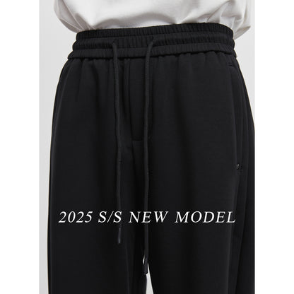 Mens Straight-Leg Sweatpants FallWinter Loose Wide-Leg Design