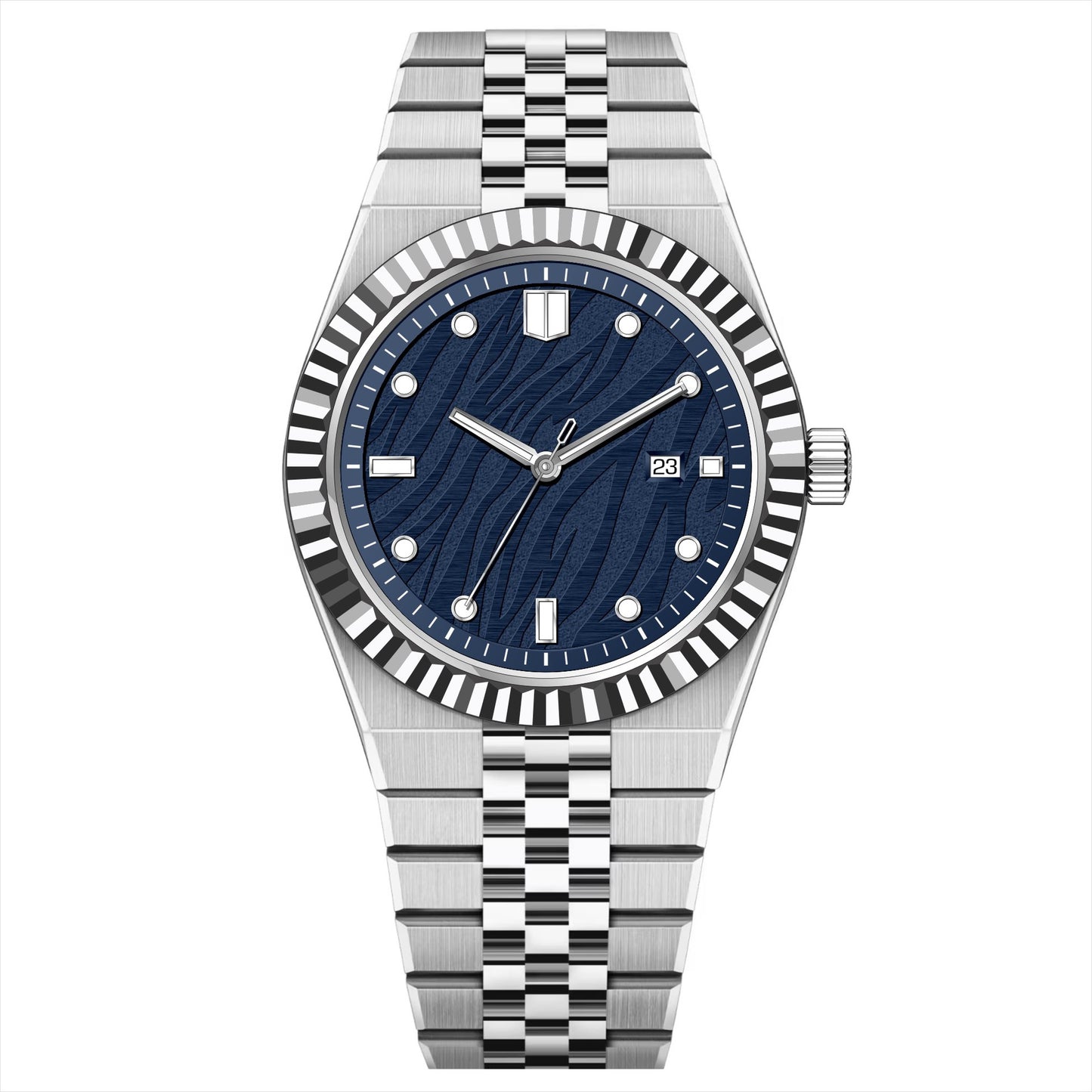 High-End Business Steel-Strap Mens Quartz Watch