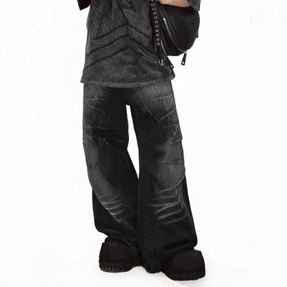 Cracked Flared Pants For Men And Women