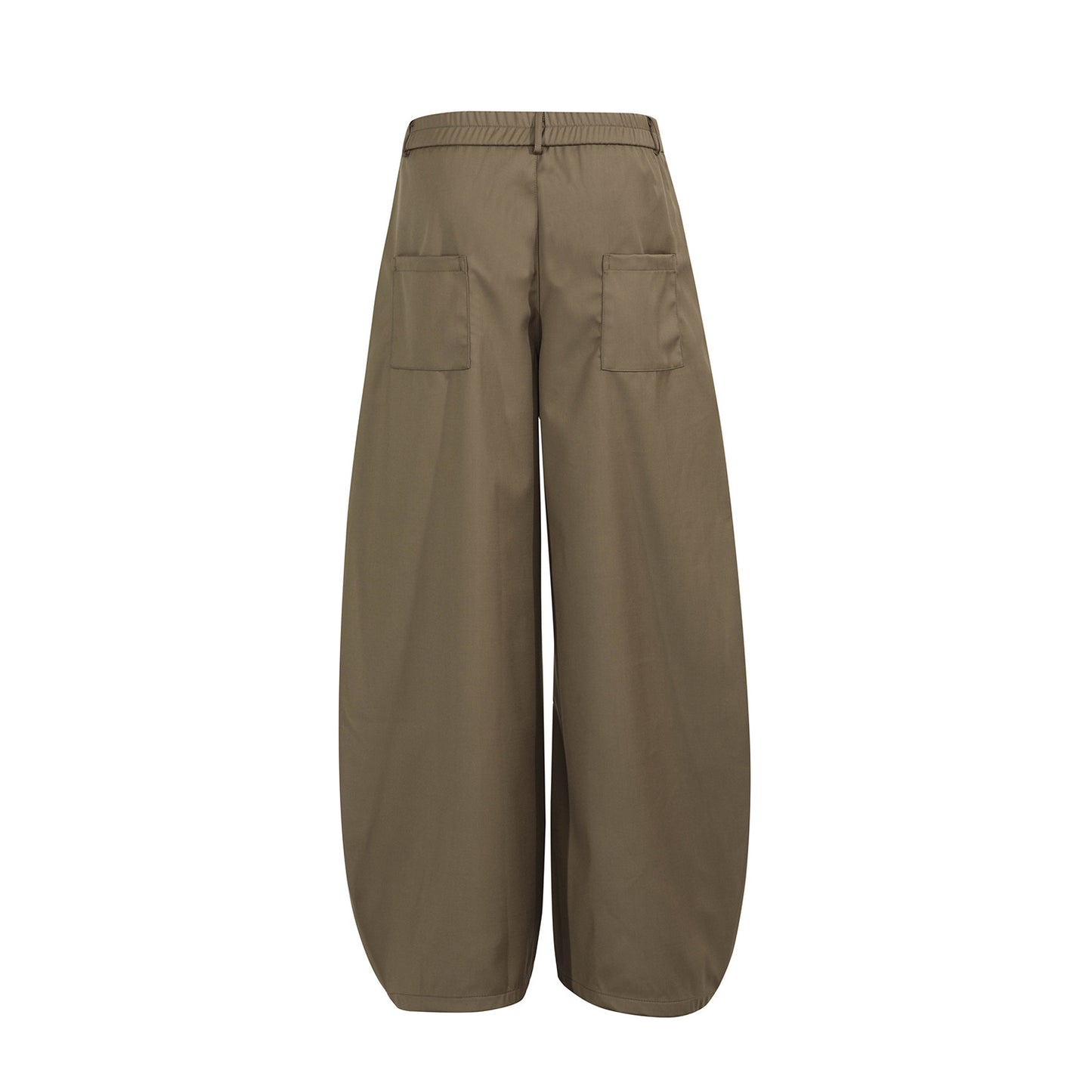 American-style Vintage Unisex Pleated Loose-fit Bootcut Trousers