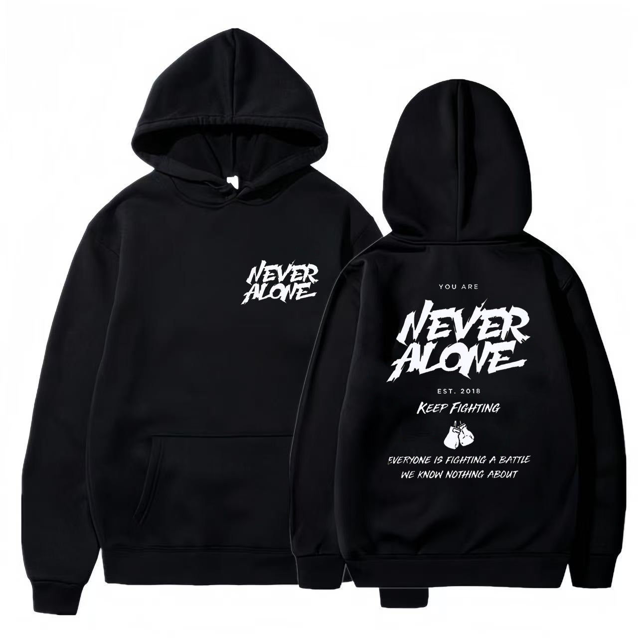Unisex Casual Fashion Hoodie With Pocket Print