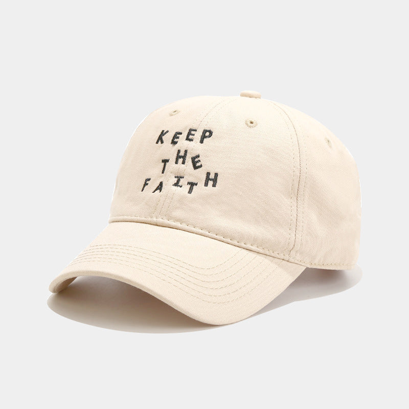 Men's Simplicity Small Letter Embroidered Baseball Cap