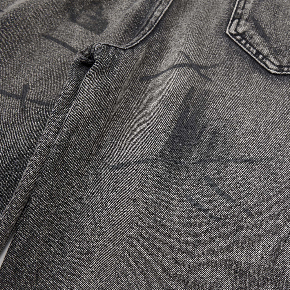 Heavy-washed Deconstructed And Split Denim Jeans With A Relaxed Fit