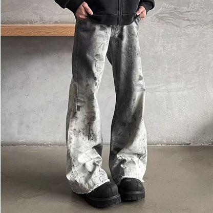 Niche Relaxed-fit Hip-hop Wide-leg Straight Pants