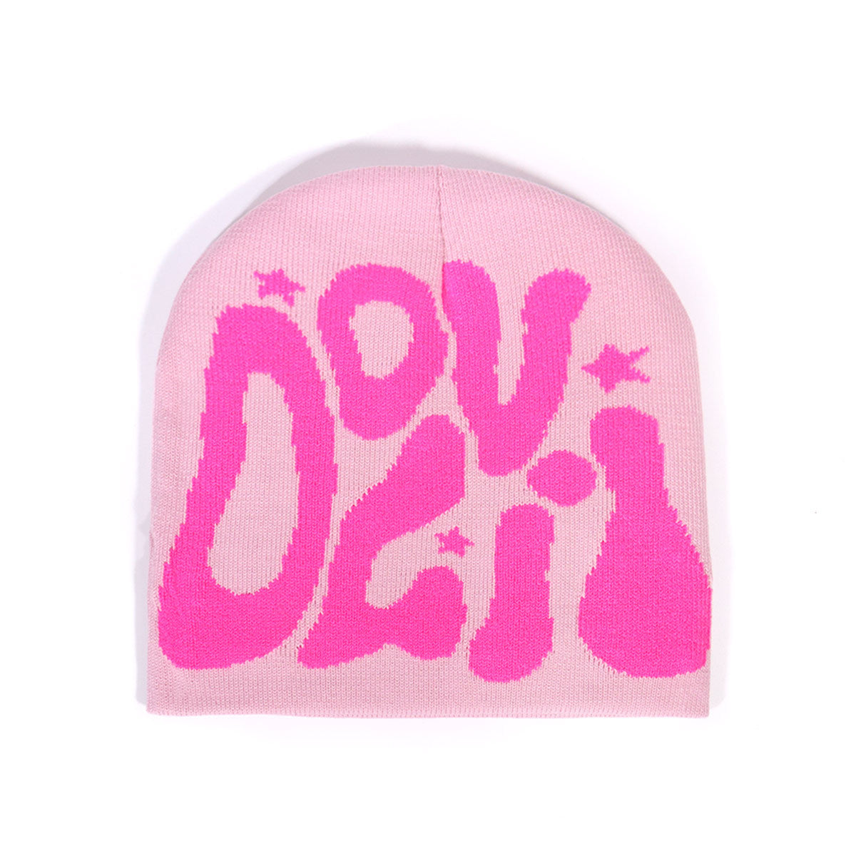 Outdoor Retro Sports Star Letter Jacquard Knitted Hat