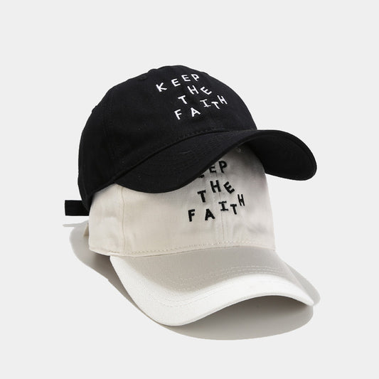 Men's Simplicity Small Letter Embroidered Baseball Cap