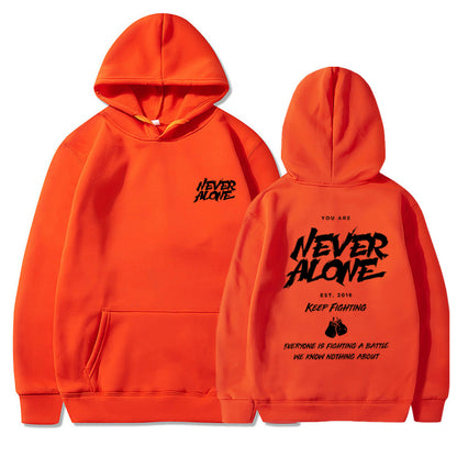 Unisex Casual Fashion Hoodie With Pocket Print