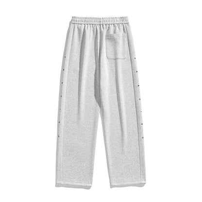 Mens Trendy Japanese-style Loose Straight-leg Pants