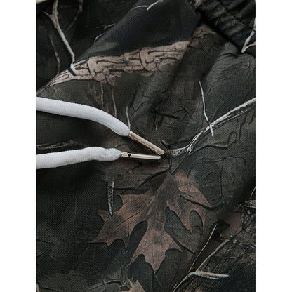 New Stylish Casual Pants With A Branch-pattern Print