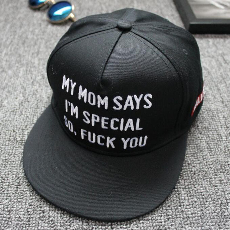 Letter Men's Hiphop Baseball Hat