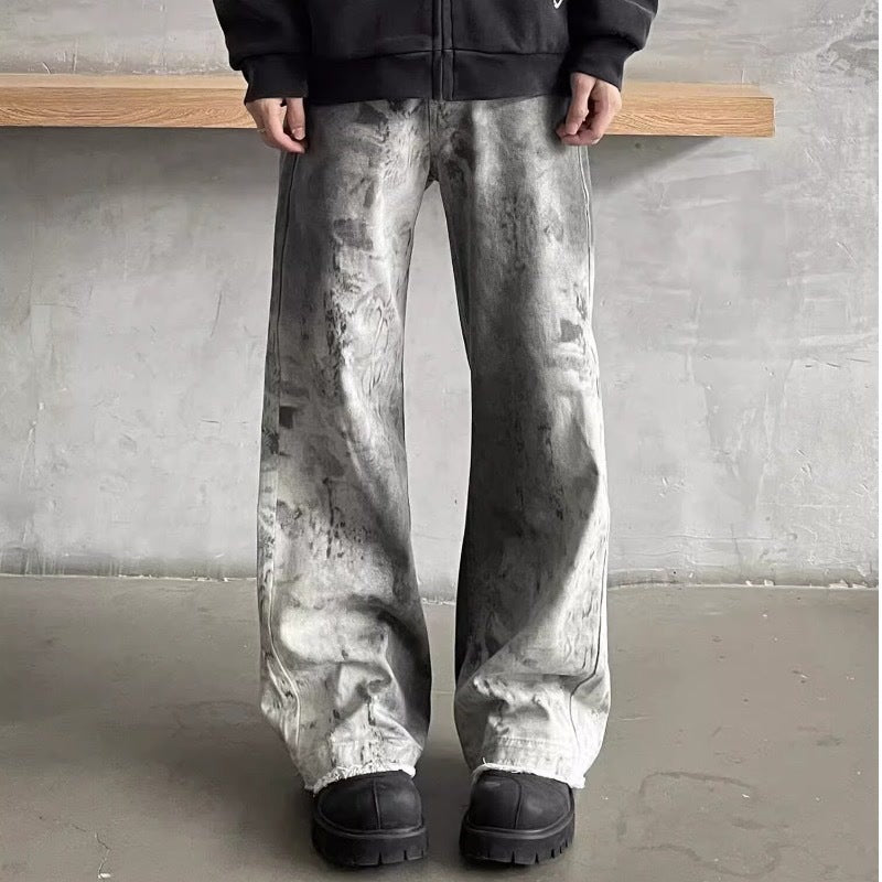 Niche Relaxed-fit Hip-hop Wide-leg Straight Pants