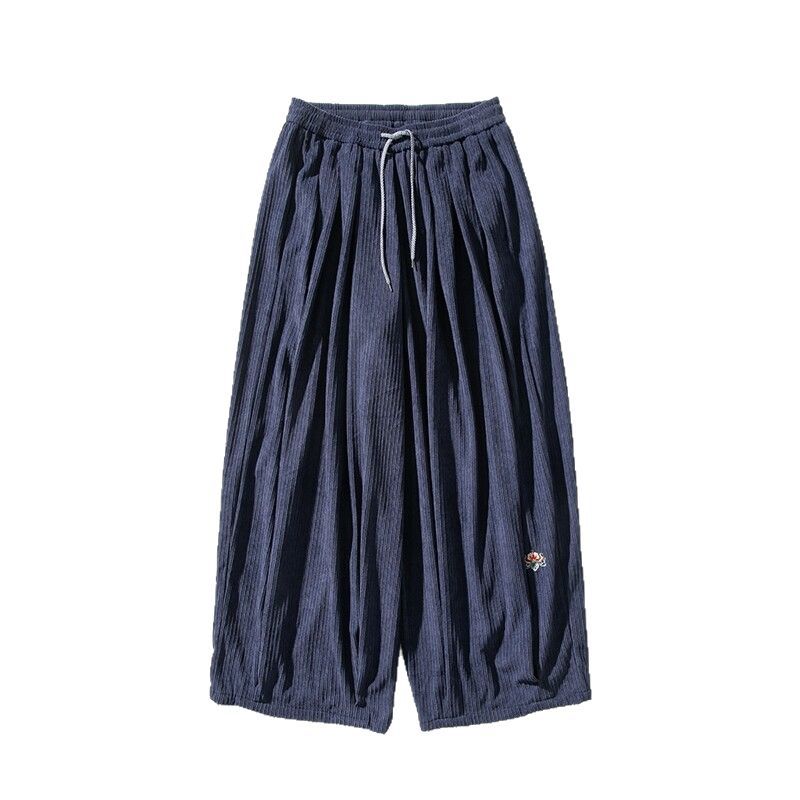 New Corduroy Men's Straight Sweatpants Autumn And Winter Japanese Style