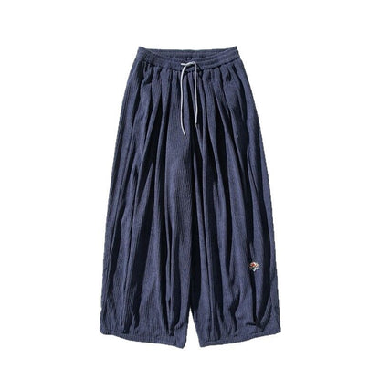 New Corduroy Men's Straight Sweatpants Autumn And Winter Japanese Style