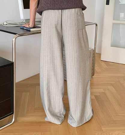 Mens Casual Striped Dress Pants