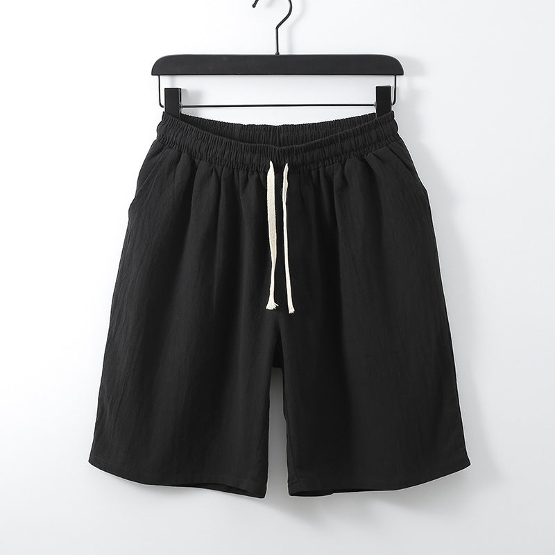 Plus Size Men's Cotton Linen Shorts