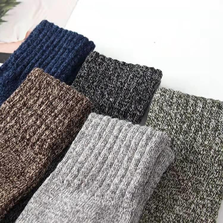 Autumn And Winter Men's Double-thread Rabbit Fur Socks