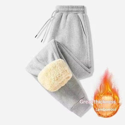 Mens Casual Loose-fitting Padded Jogger Sweatpants