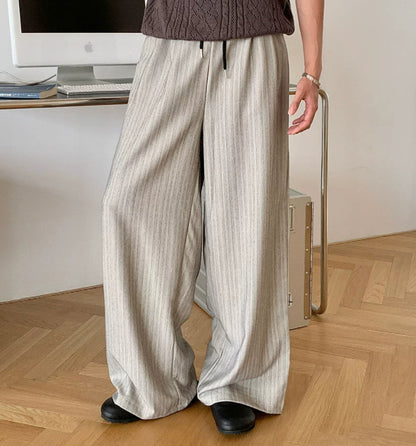Mens Casual Striped Dress Pants