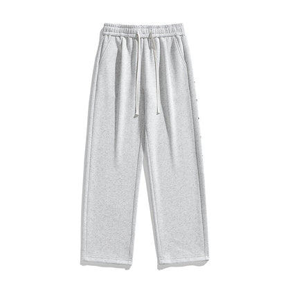 Mens Trendy Japanese-style Loose Straight-leg Pants