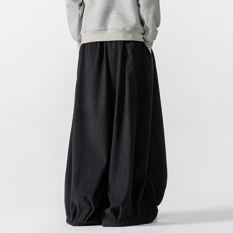 New Corduroy Men's Straight Sweatpants Autumn And Winter Japanese Style