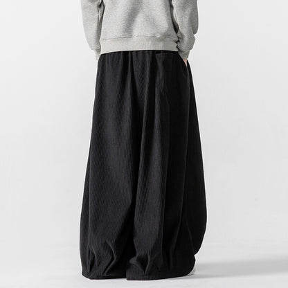 New Corduroy Men's Straight Sweatpants Autumn And Winter Japanese Style