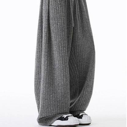 Relaxed Casual Versatile Drawstring Dropcrotch Straightleg Pants